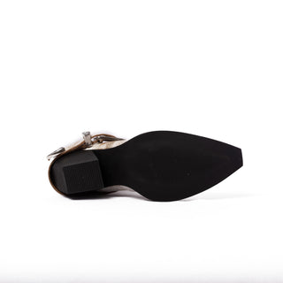 MEDIO BOTIN DAMA - BELT BLANCO