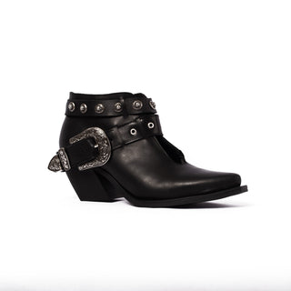 MEDIO BOTIN DAMA- BELT NEGRO