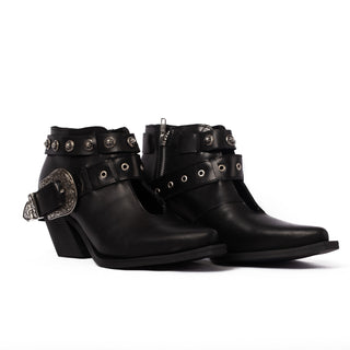 MEDIO BOTIN DAMA- BELT NEGRO