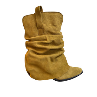 BOTA DAMA - SELVA GAMUZA PISTACHE