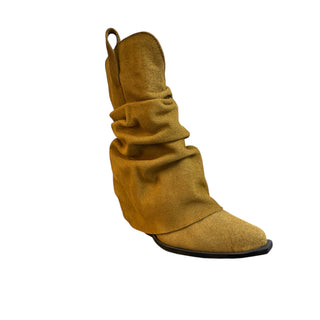 BOTA DAMA - SELVA GAMUZA PISTACHE